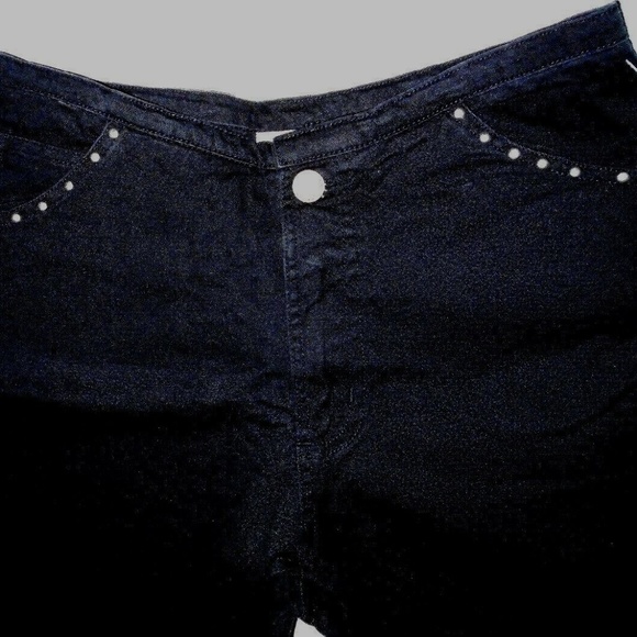 Vintage Rare Studed Fringe Edges Capri Cropped Pants - Picture 3 of 7